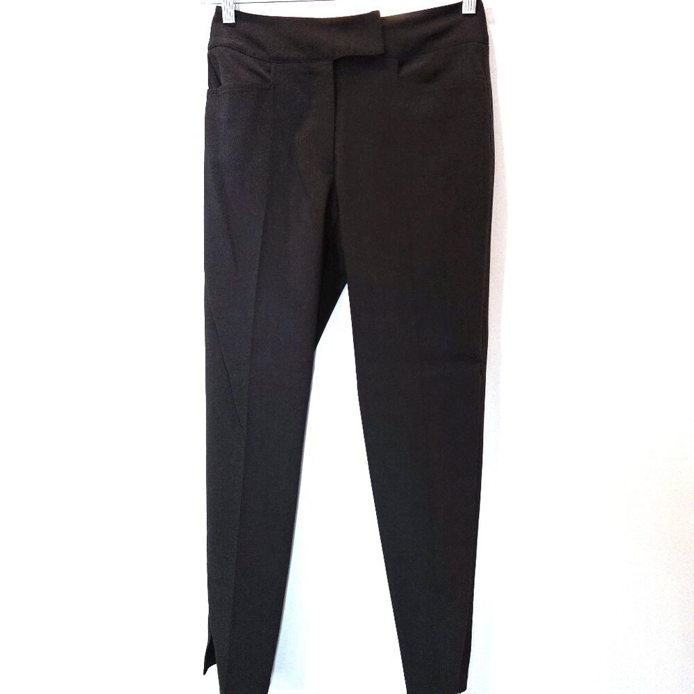 Vintage Barbara Lesser Fibers Cropped Straight Leg with Split Hem Pants Size 2